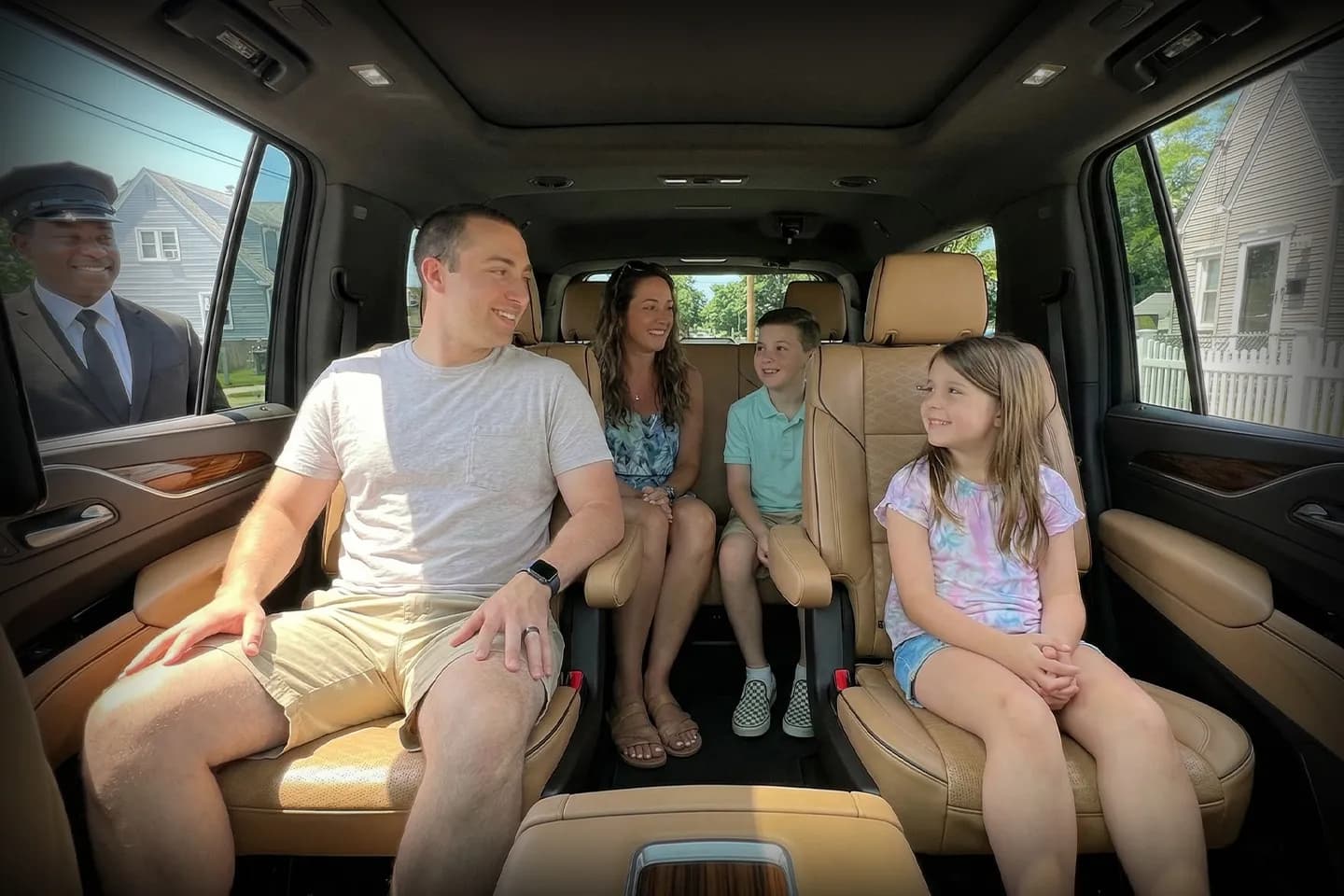 Long Island car service providing airport transfer with luxury SUV