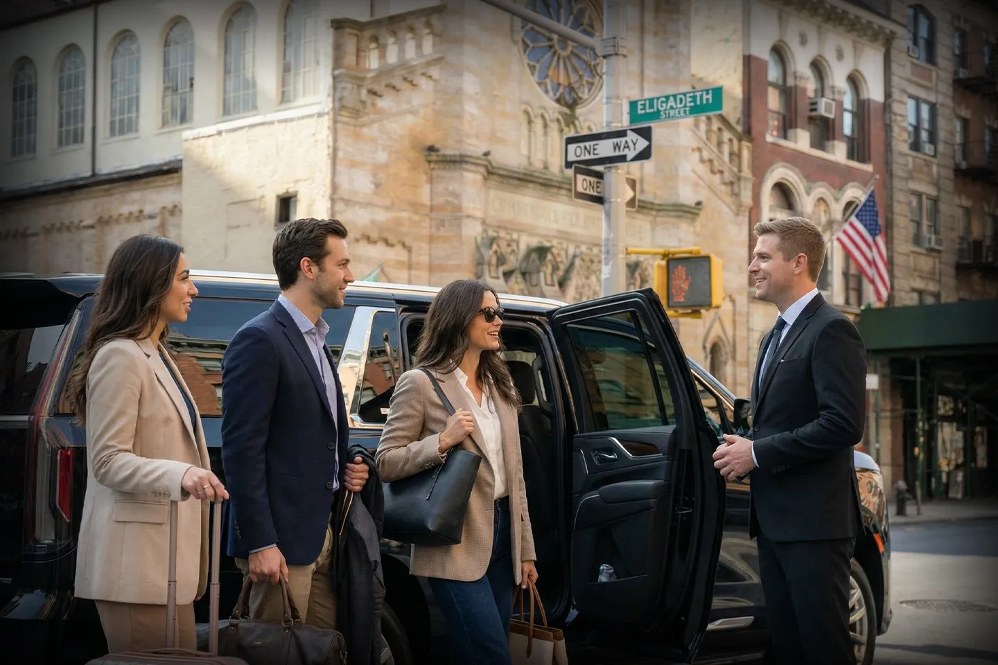 Premium black car from Broome car service fleet