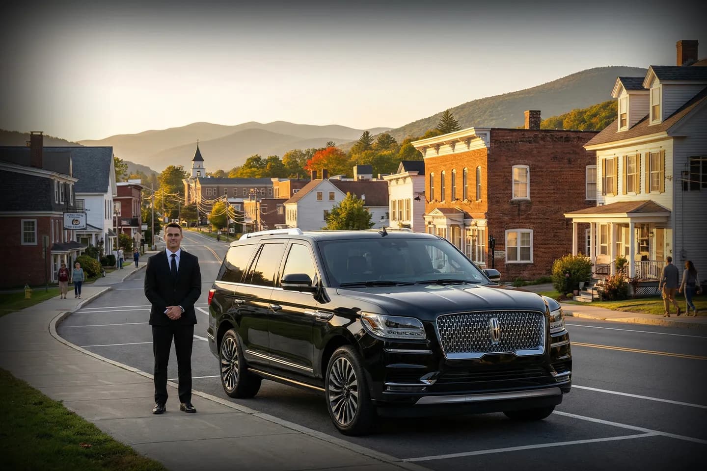 Airport transfer vehicle by Clinton car service