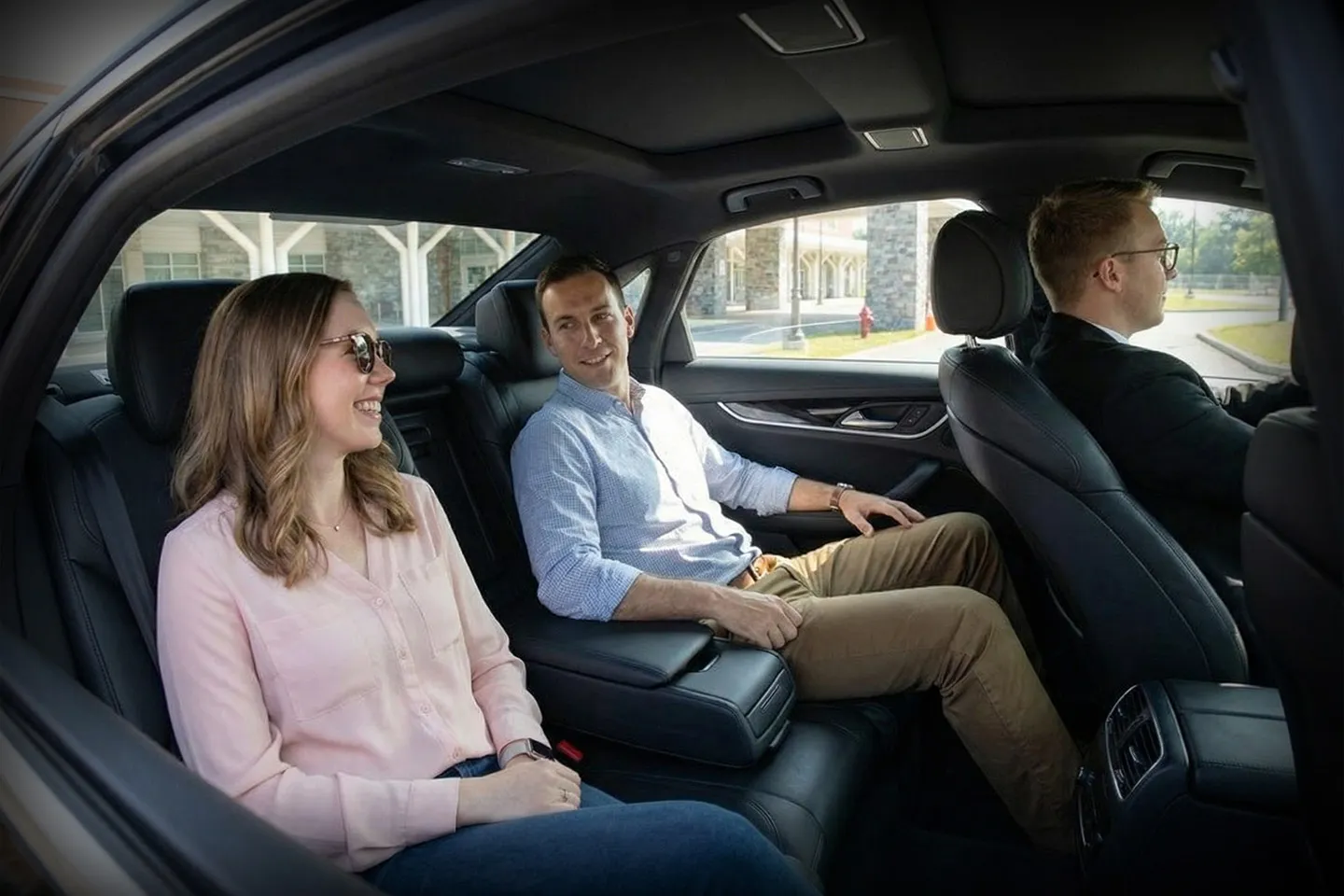 Luxury black car service for pickup and drop-off at Plattsburgh International Airport, NY