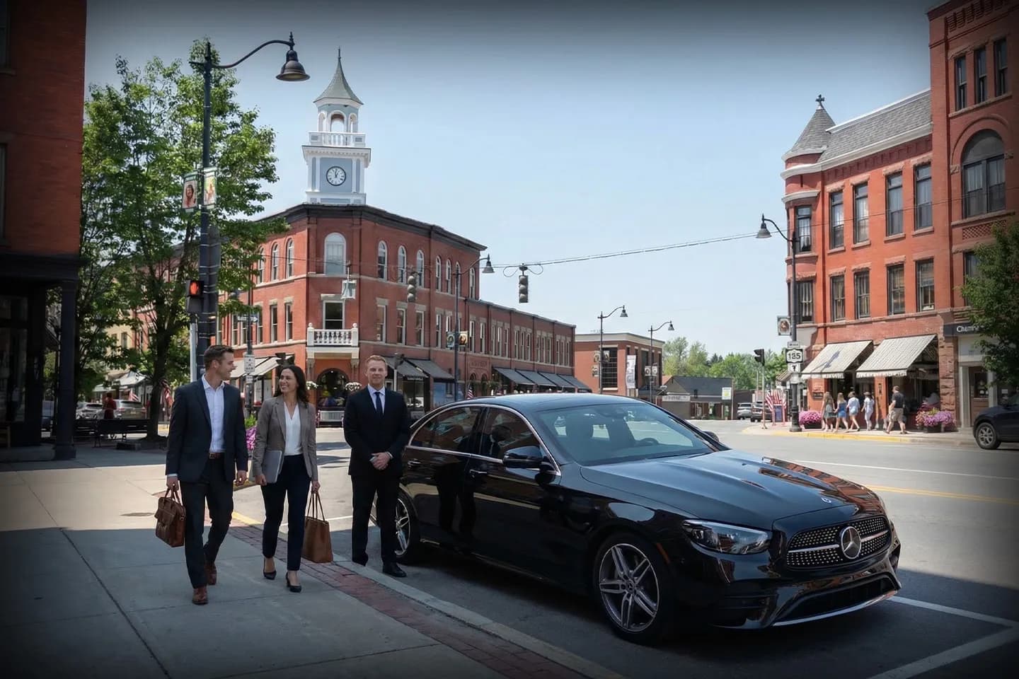 Airport transfer vehicle by Hamilton car service