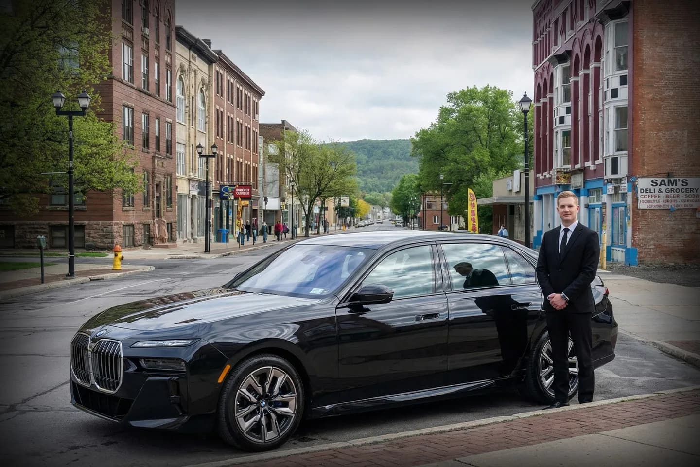 Airport transfer vehicle from Herkimer car service fleet