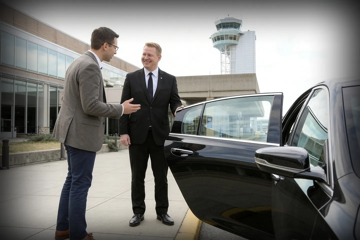 Professional car service for Philadelphia International PHL Airport with luxury vehicle and chauffeur