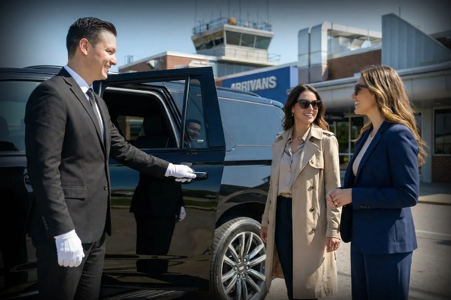 Professional local car service for Erie International ERI Airport with luxury vehicle and chauffeur