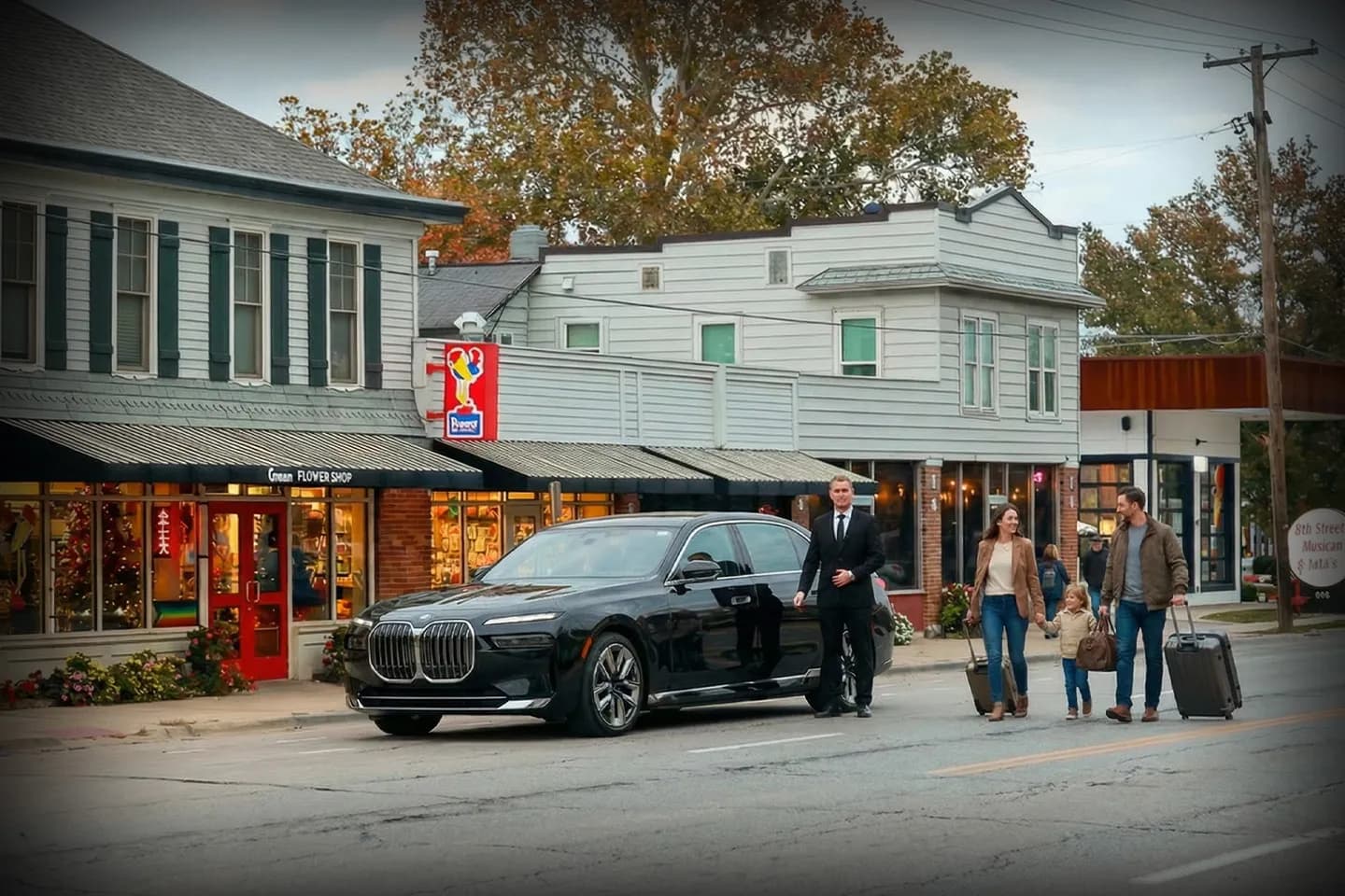 Airport pickup vehicle by Saint Lawrence car service