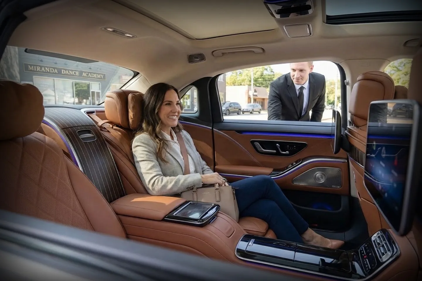 Premium black car for Seneca car service rides