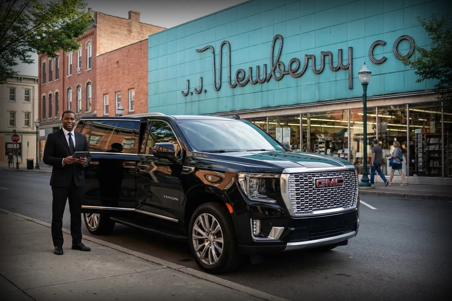 Premium black car from Tioga car service in NY