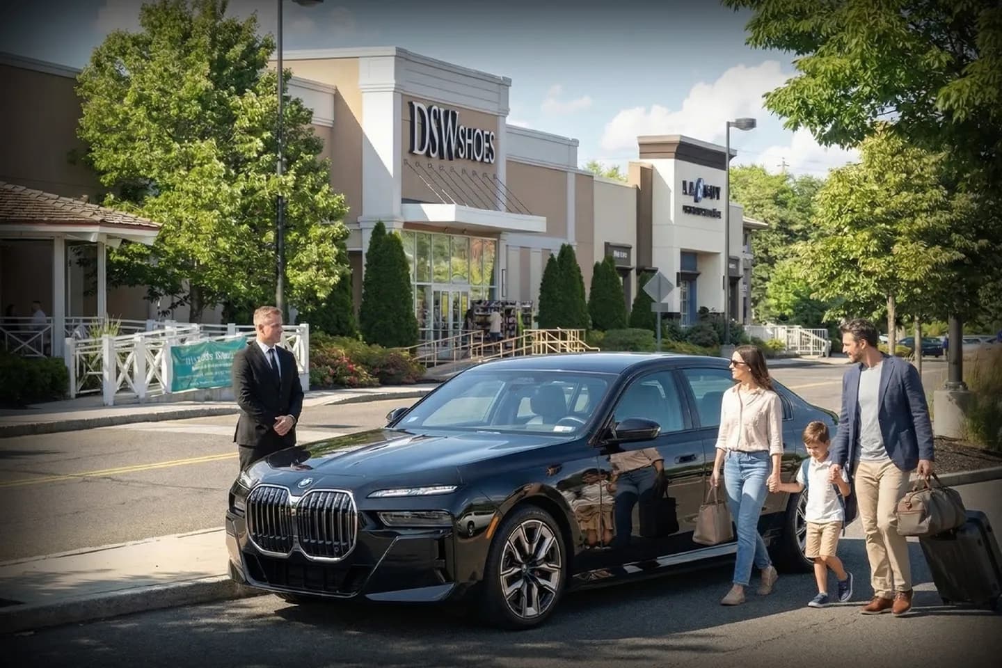 Airport transfer vehicle by Wayne car service