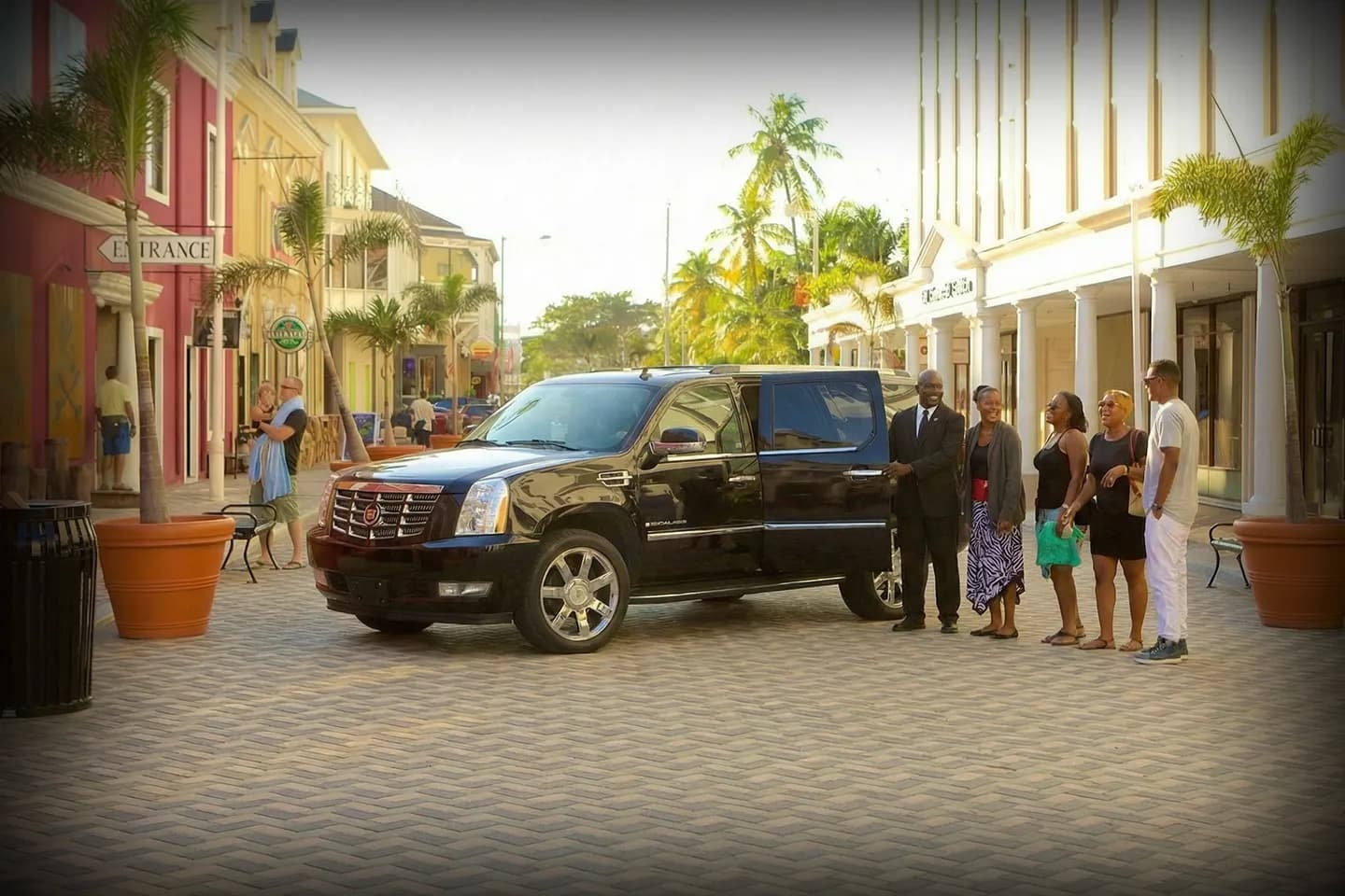 Chauffeur providing Nassau car service transportation