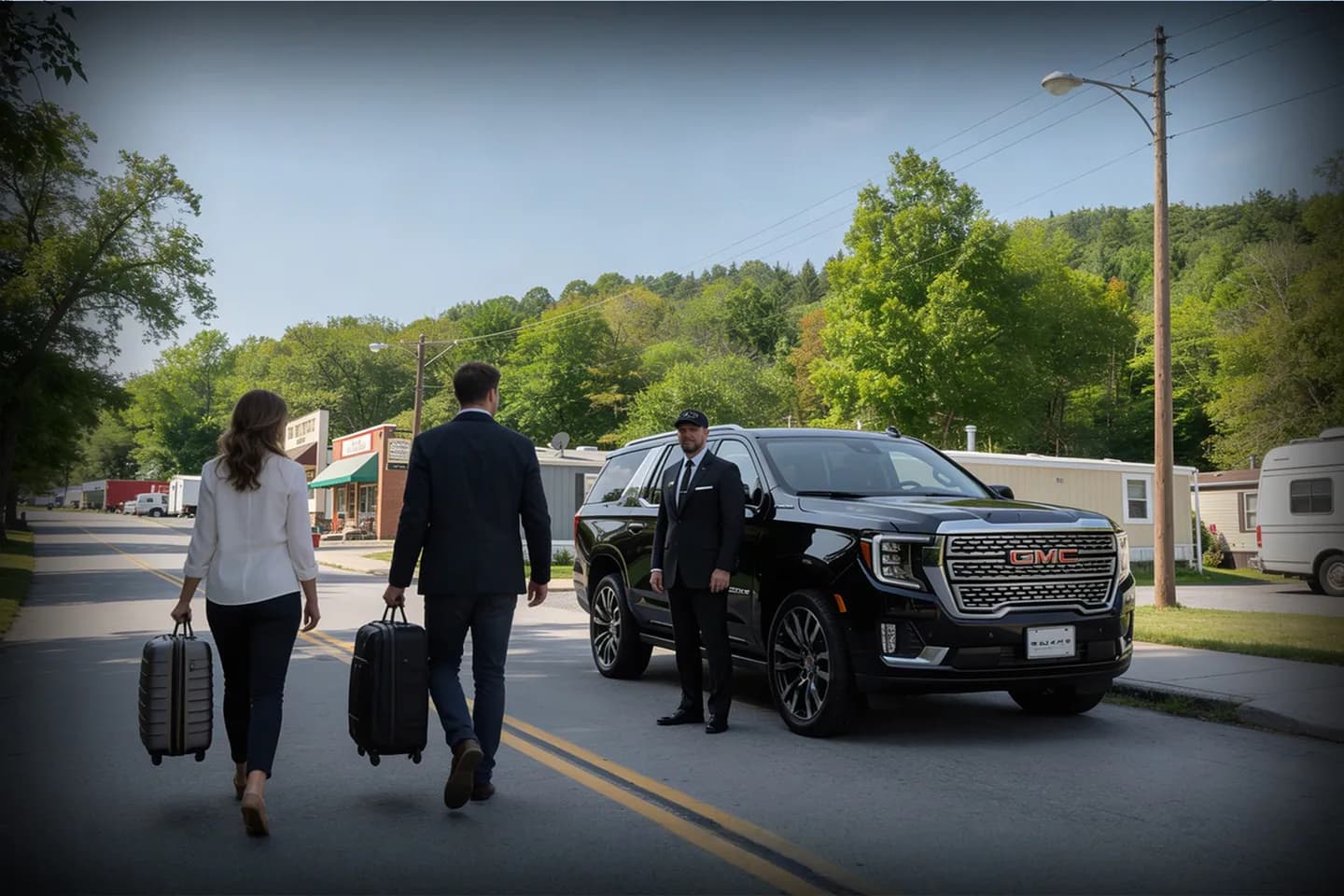 Airport transfer car by Allegany NY chauffeur service