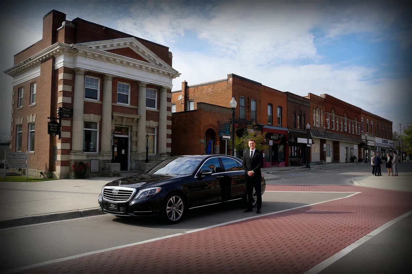 Premium black car for Cayuga chauffeur rides