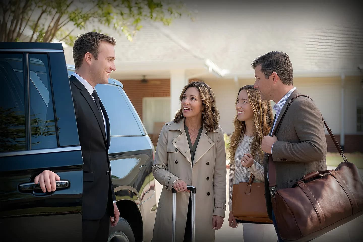 Luxury sedan for Clinton NY chauffeur service transportation