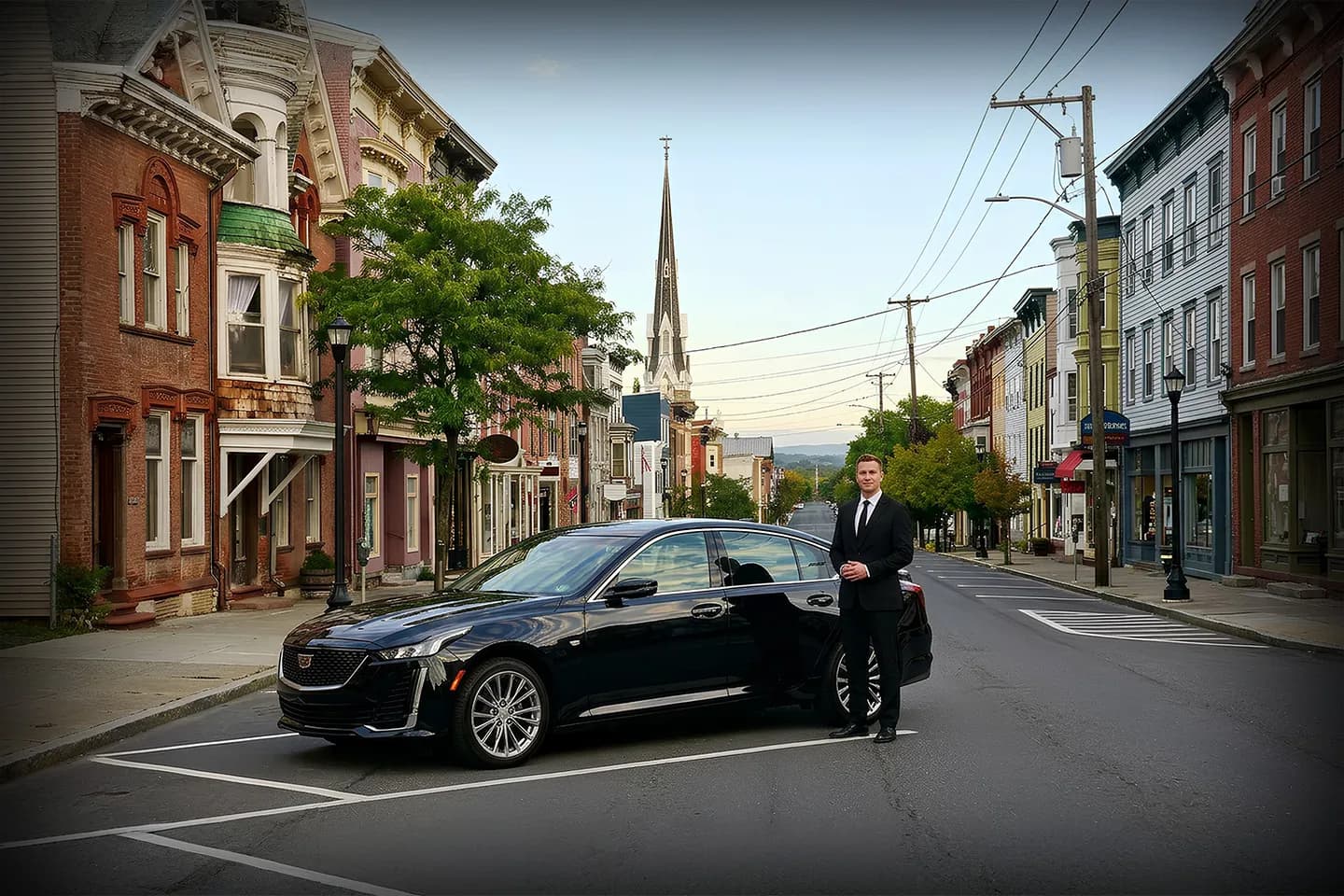 Premium black car for Columbia NY private travel