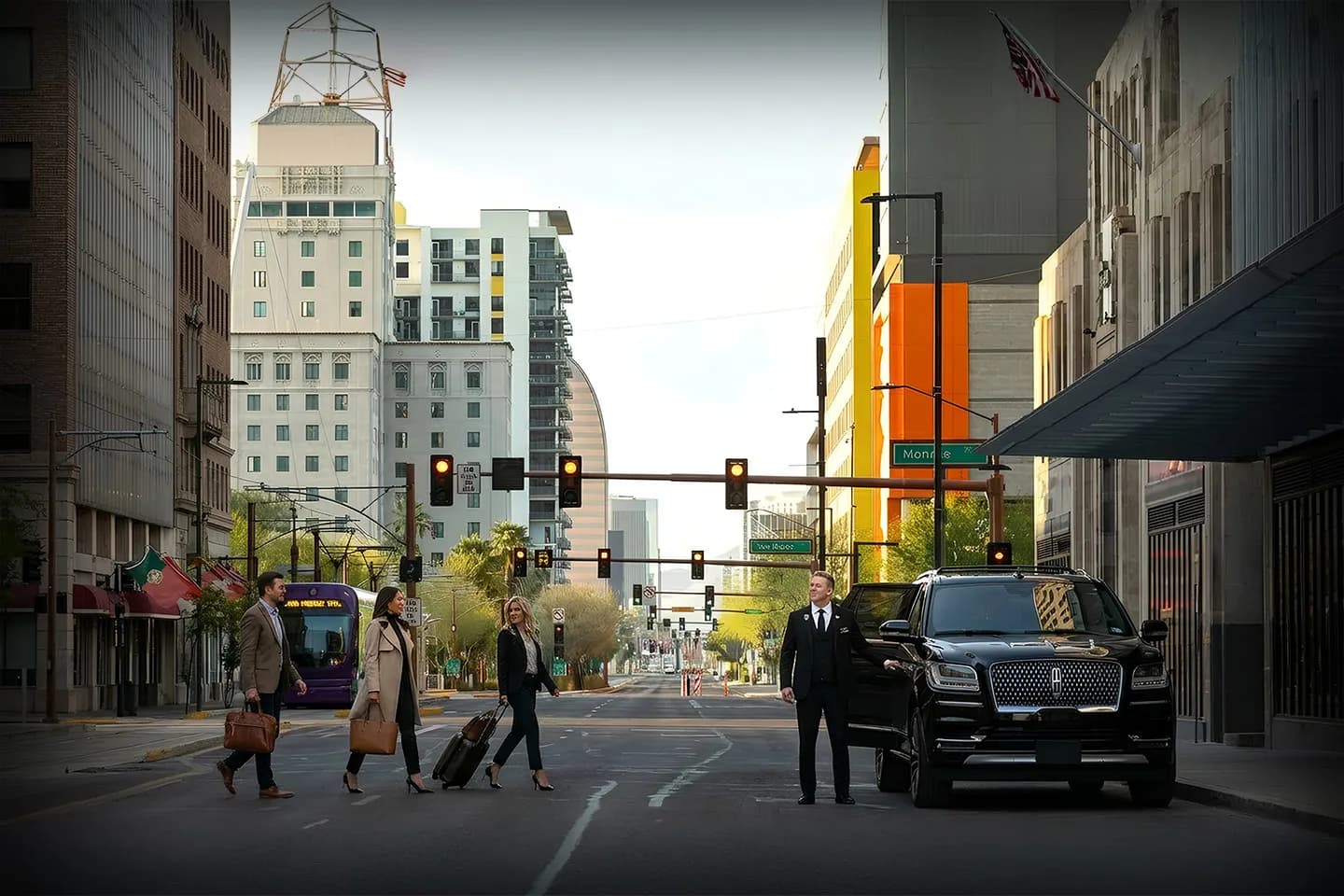 Chauffeur-driven executive car service in Arizona AZ for business travel