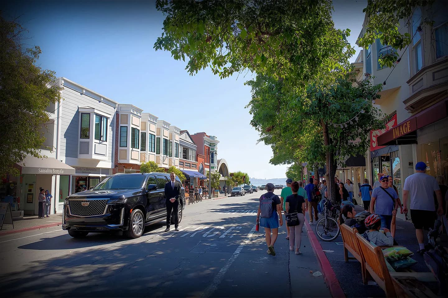 California CA car service providing airport transfer with luxury SUV