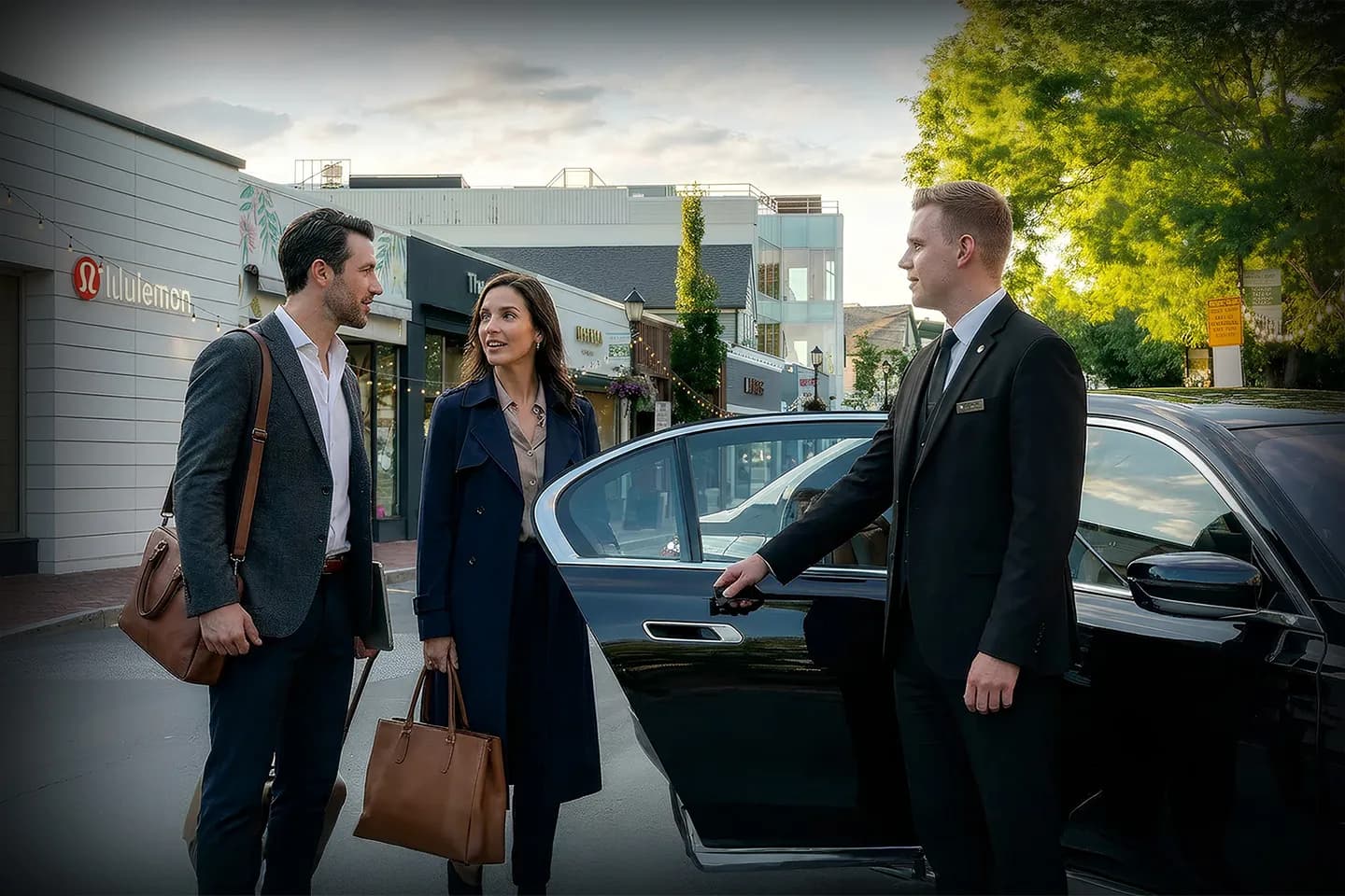 Connecticut CT car service providing airport transfer with luxury SUV and chauffeur
