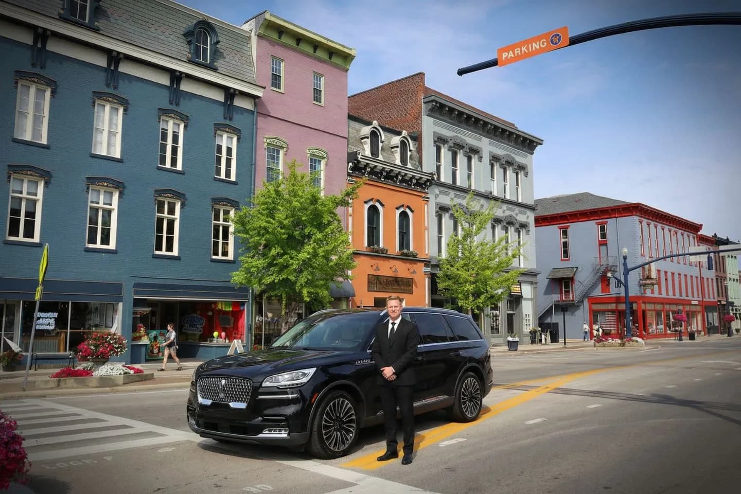 Professional chauffeur car service in Ohio OH black car ride