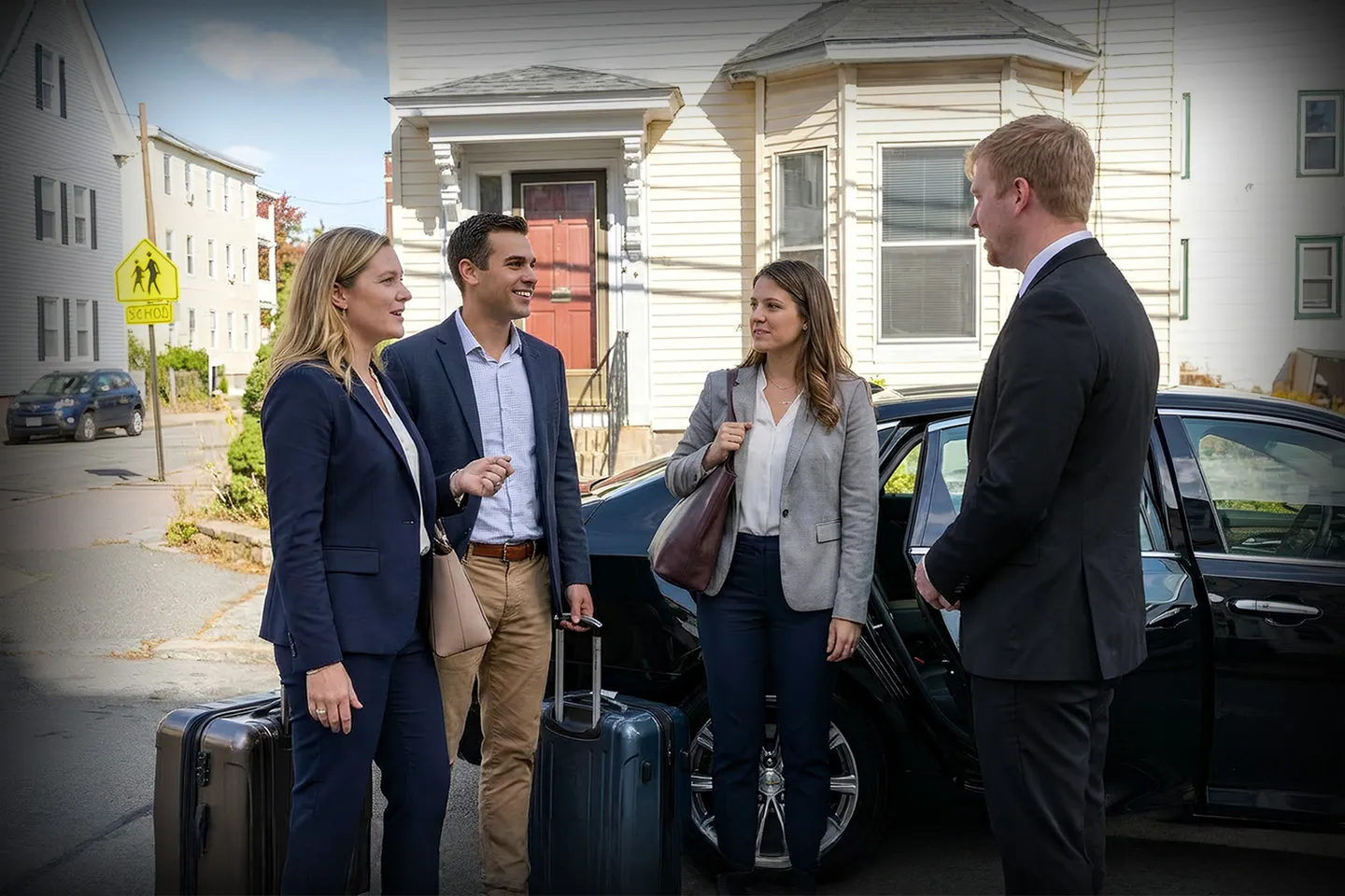 Private chauffeur car with professional driver providing Putnam NY Chauffeur Service for corporate travel