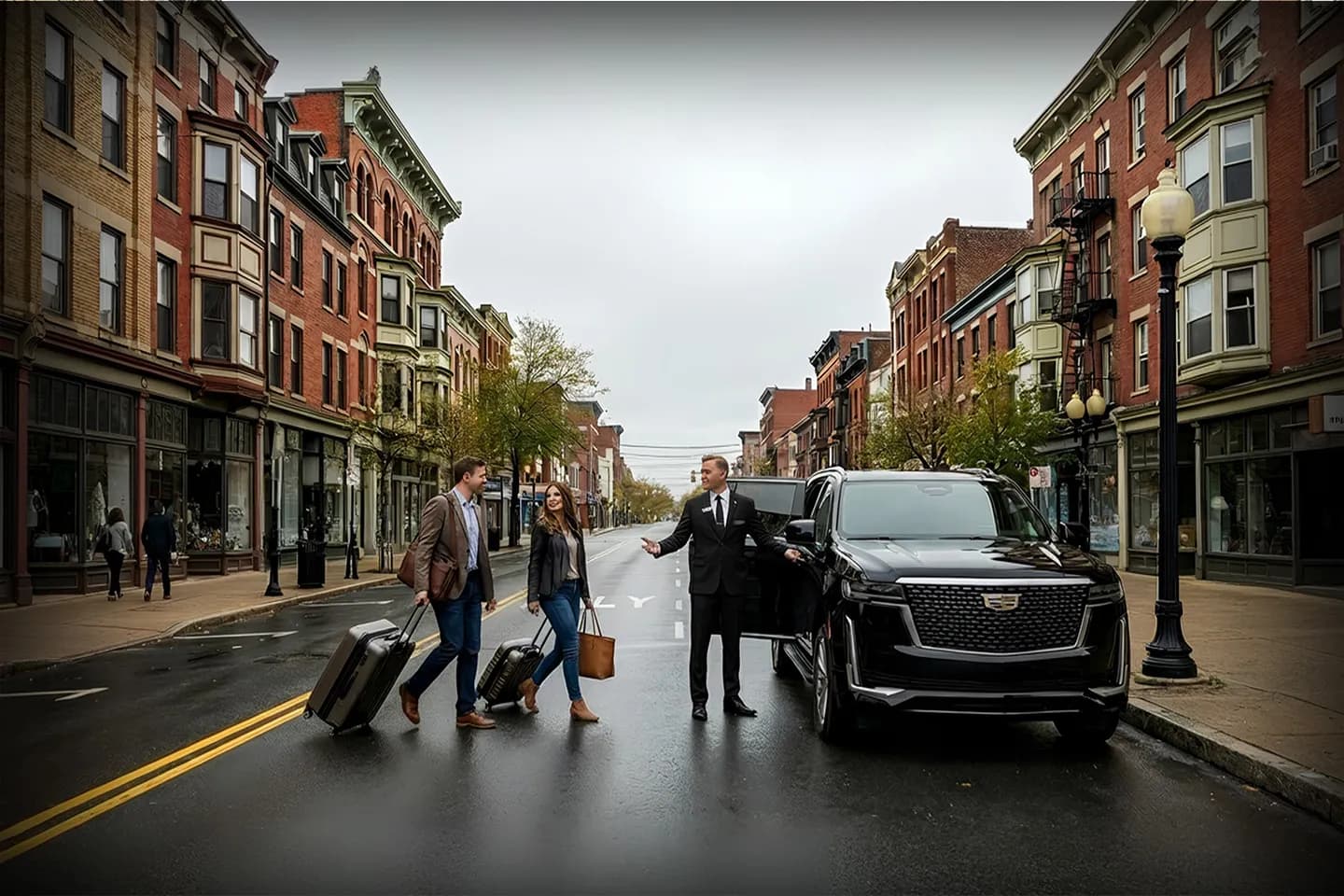Interior of premium vehicle from Schenectady, NY Chauffeur Service showing clean and comfortable seating