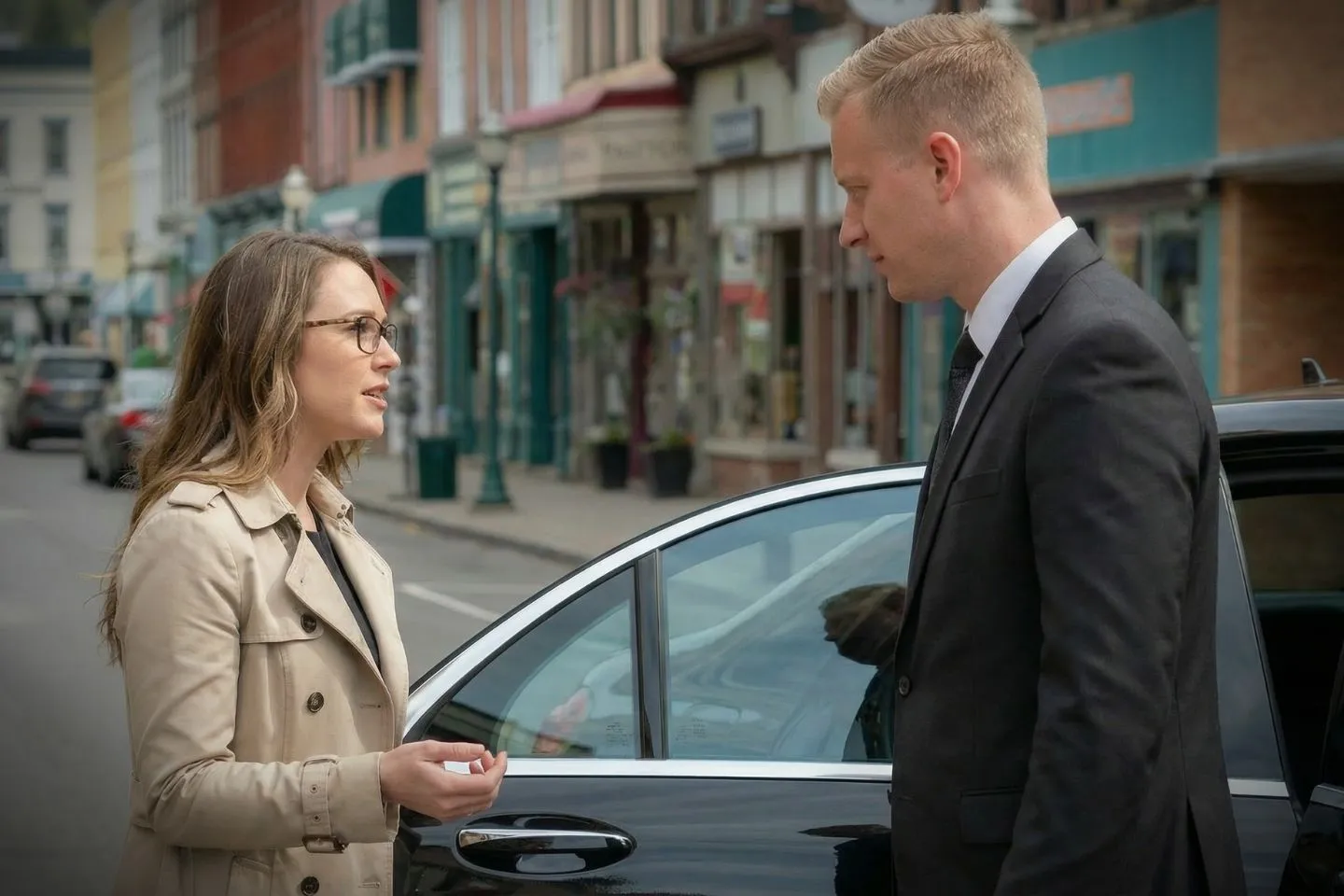 Professional chauffeur opening door for client in Tioga NY for Tioga, NY Chauffeur Service premium service
