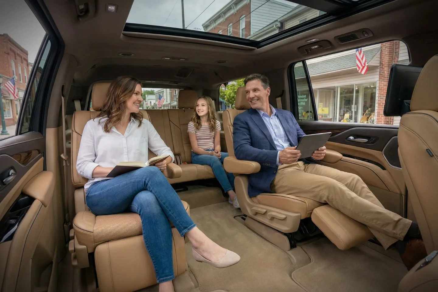 Luxury Ulster, NY Chauffeur Service SUV transport through Kingston and Ulster County with reliable chauffeur and clean interior