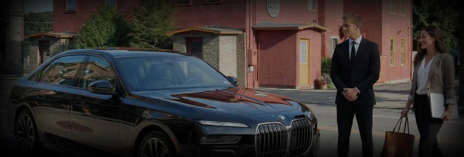 Yates, NY Chauffeur Service vehicle ready for airport transfer with luggage