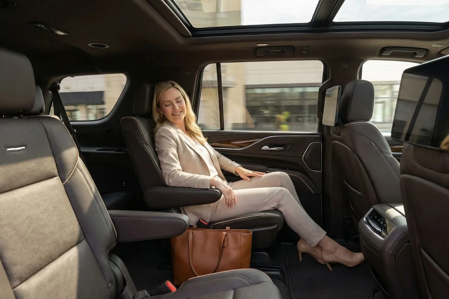 Atlantic, NJ Car Service luxury sedan with professional chauffeur arriving at airport terminal