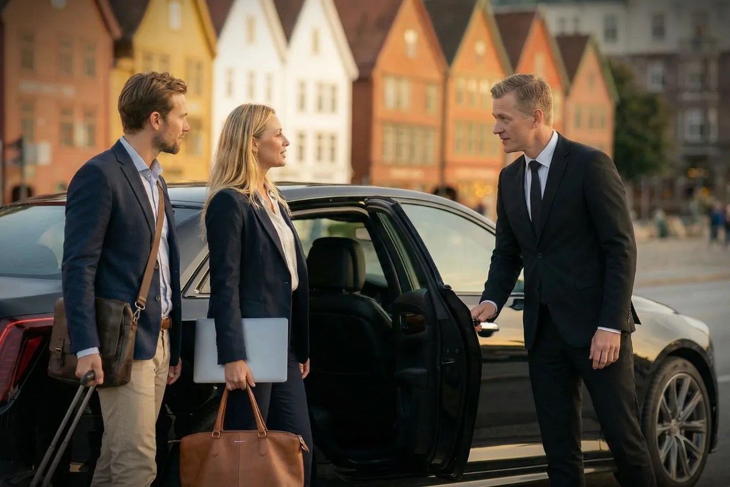 Airport transfer by Bergen, NJ car service with luxury SUV and uniformed driver