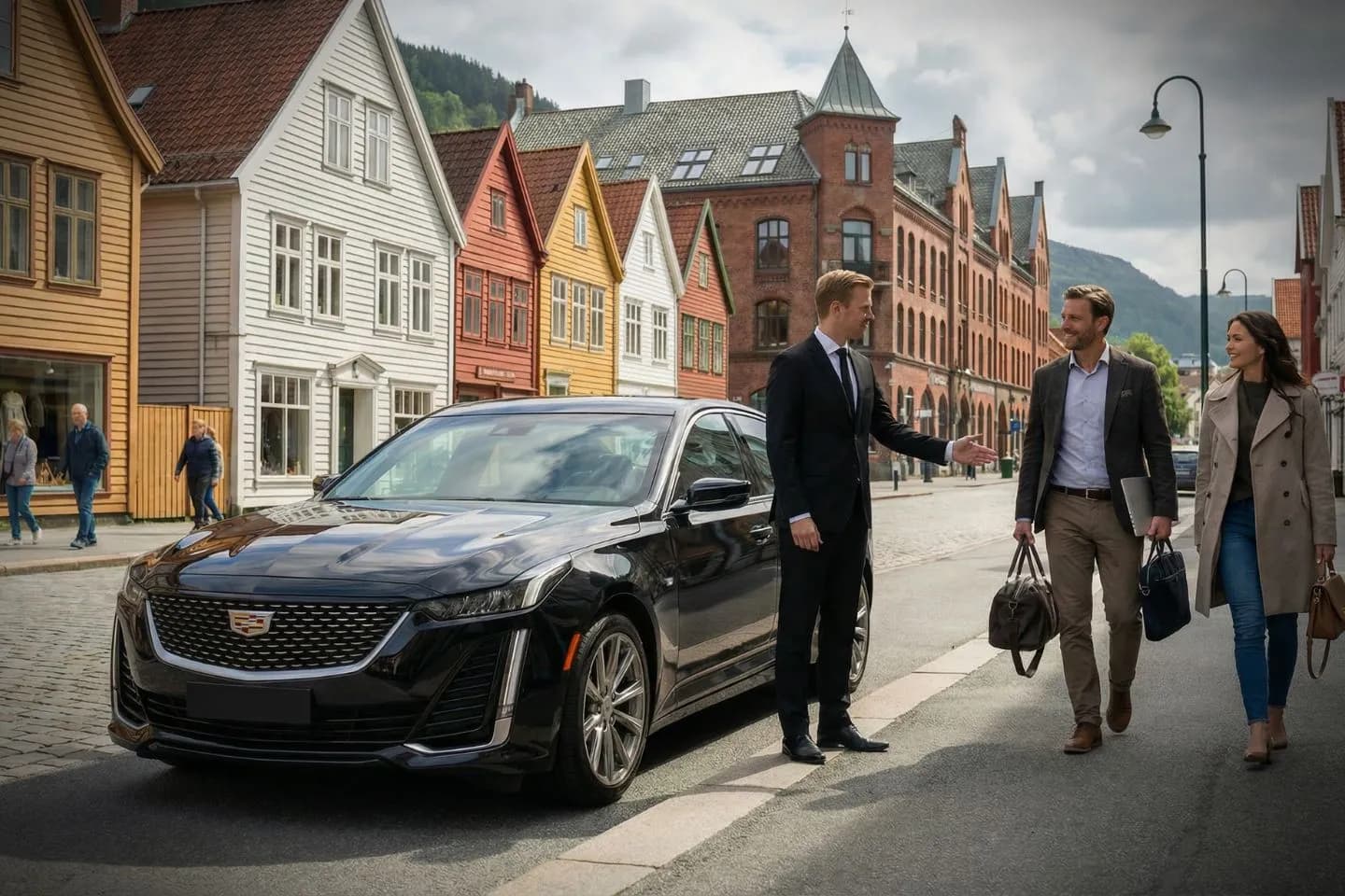 Cumberland, NJ Car Service airport pickup with professional driver assisting passenger with luggage