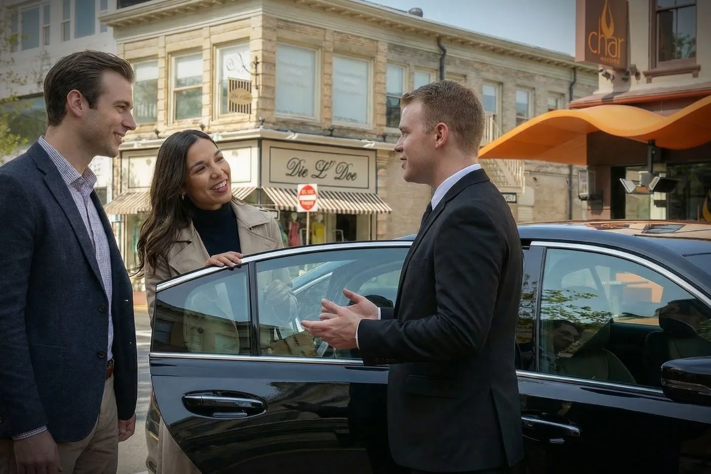 Monmouth, NJ Car Service SUV transporting passengers to wedding venue in Monmouth County New Jersey