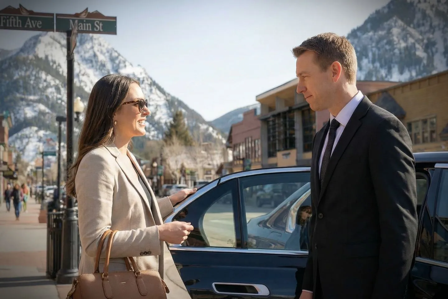 Executive SUV transportation in Colorado mountains Colorado CO Chauffeur Service scenic travel