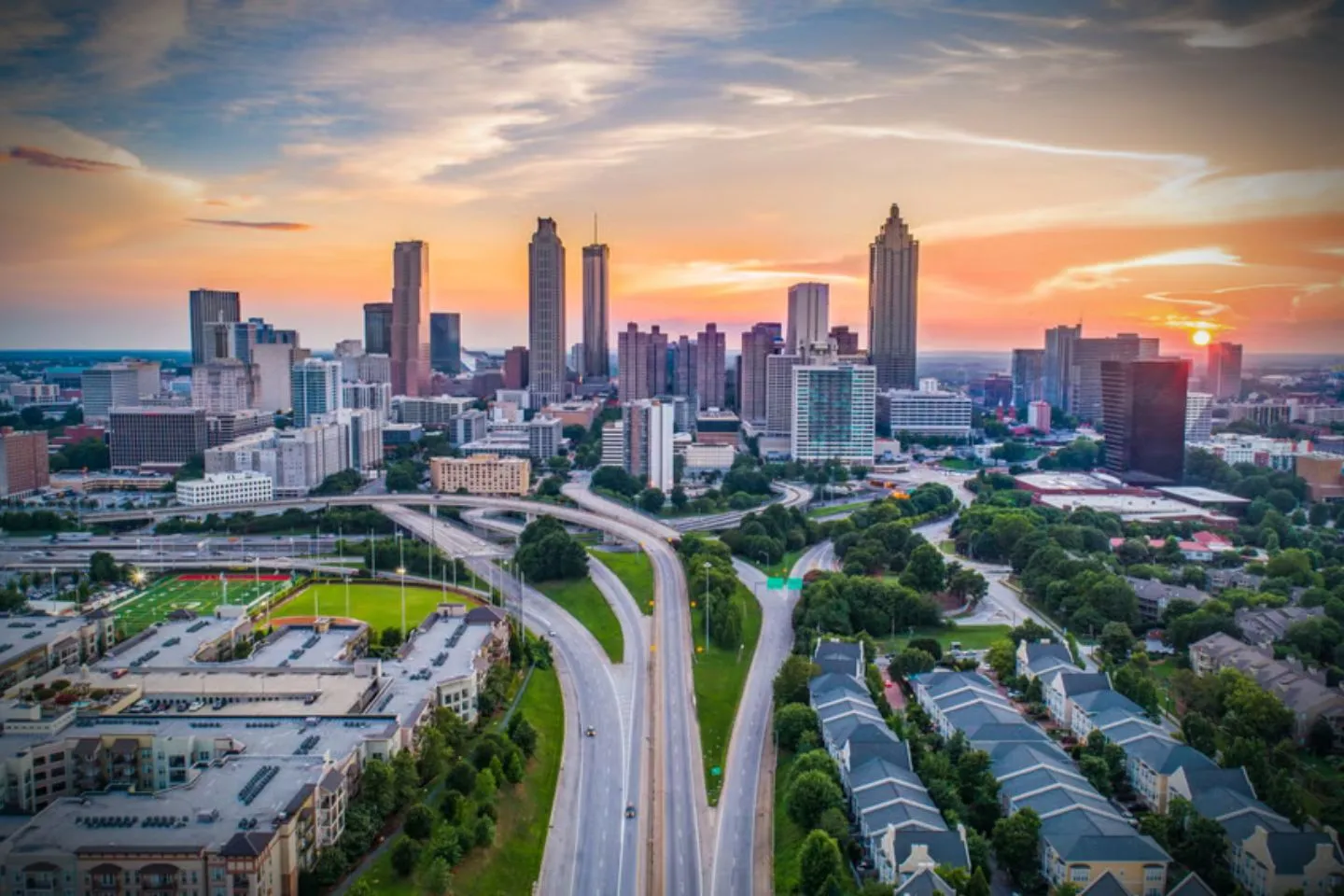 Elegant limousine interior used by Georgia, GA Chauffeur Service for corporate travel