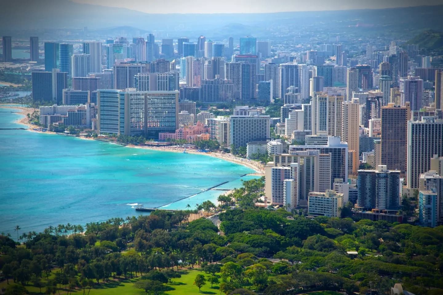 Executive car interior from Hawaii chauffeur service showing leather seats and premium comfort