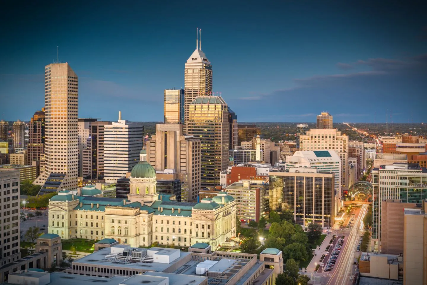 Luxury vehicle interior showing comfort features from Indiana, IN chauffeur service