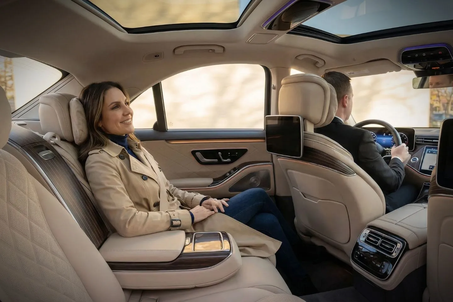 Minnesota, MN Chauffeur Service luxury fleet parked outside upscale venue for private event transportation