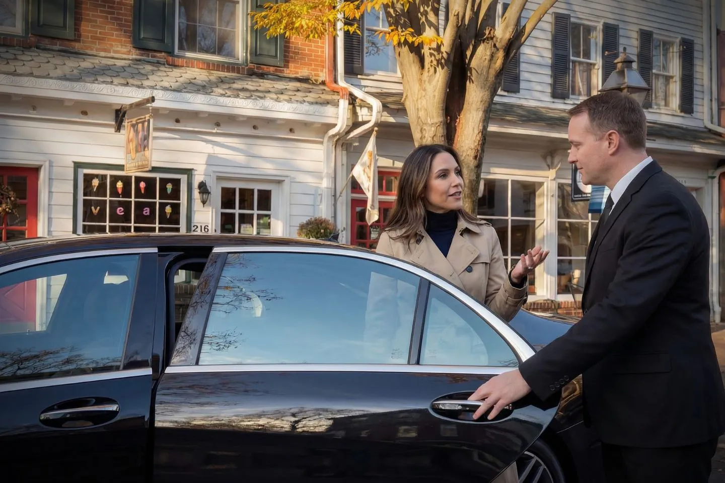 Wedding transportation by Minnesota, MN Chauffeur Service featuring elegant limousine and uniformed chauffeur