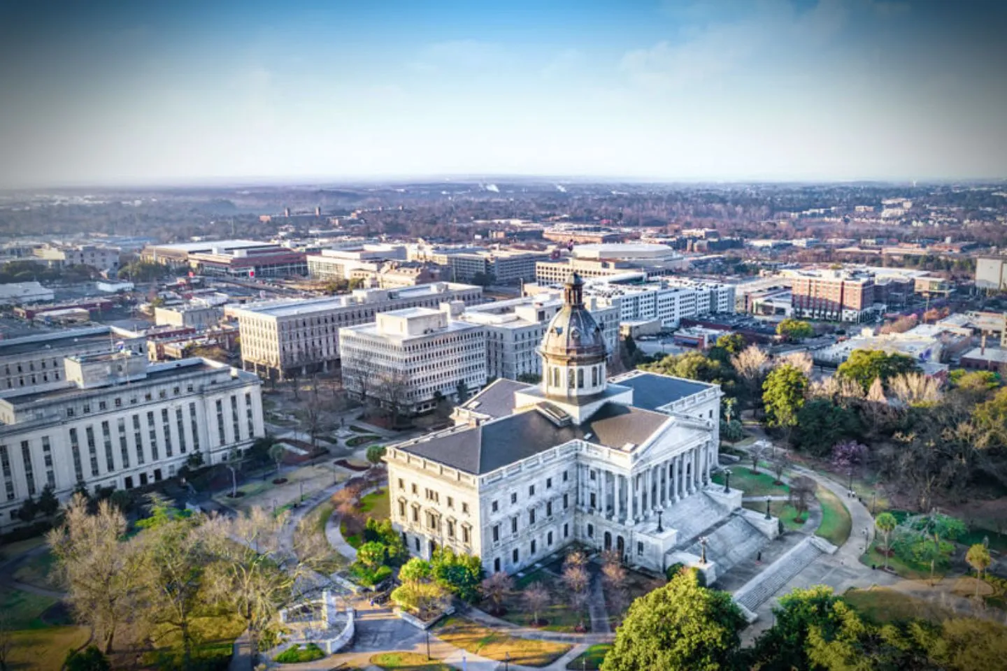 Luxury fleet cars lined up with chauffeurs South Carolina, SC Chauffeur Service for reliable statewide transportation