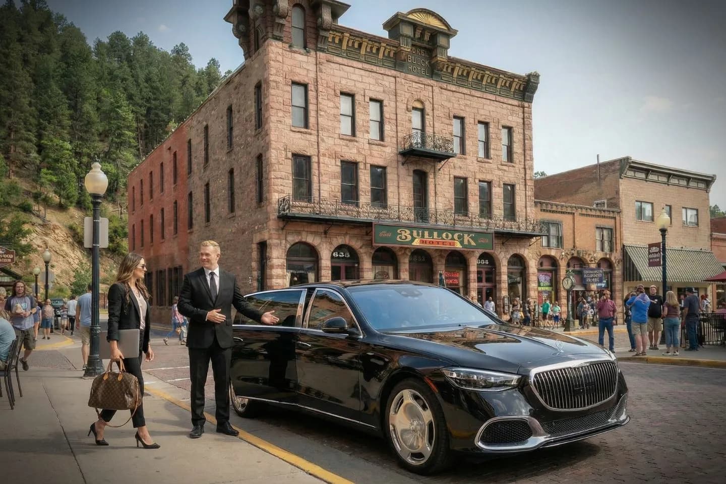 Executive car interior South Dakota SD Chauffeur Service premium leather seating and comfort ride