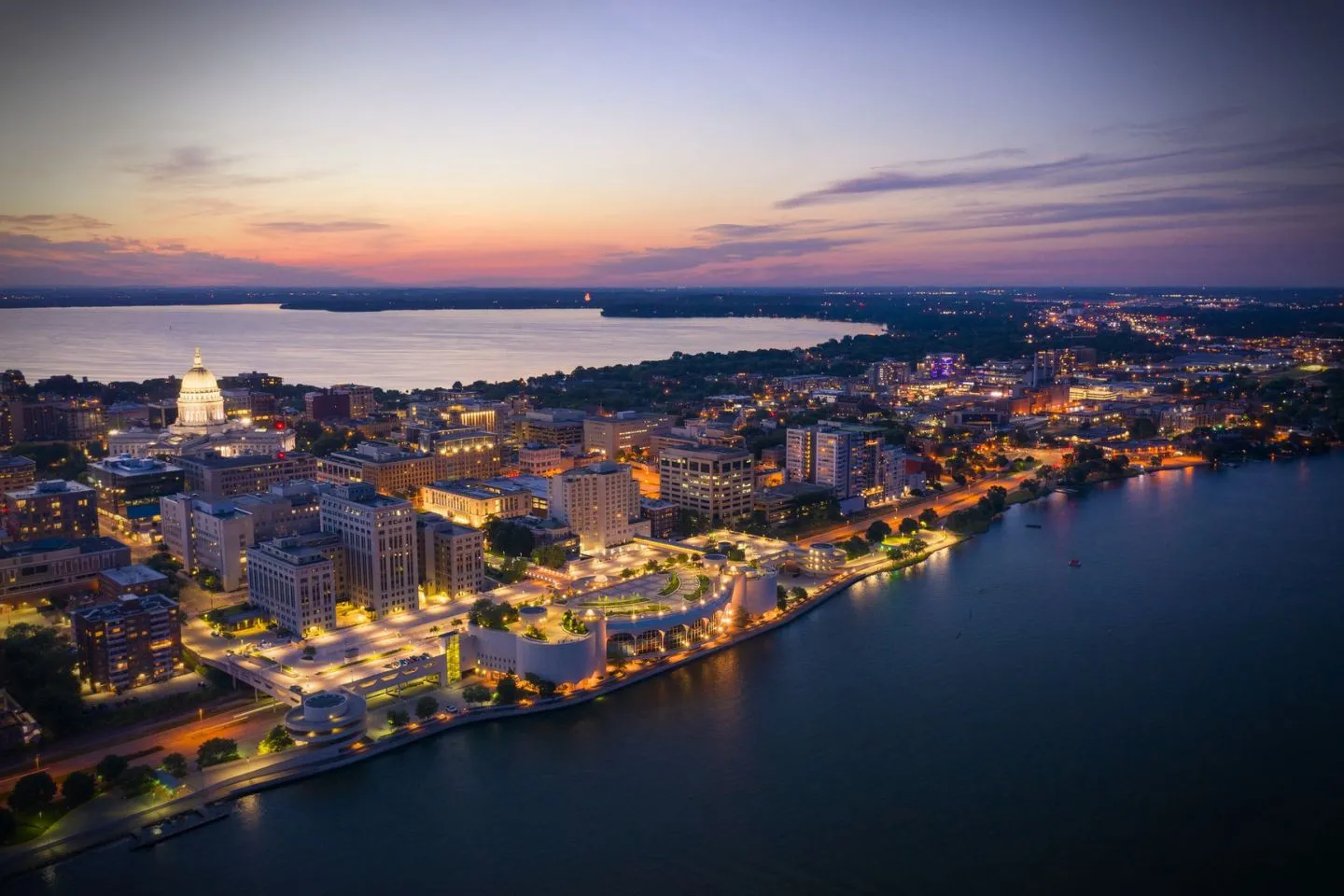 Interior view of luxury vehicle from Wisconsin, WI Chauffeur Service with leather seats