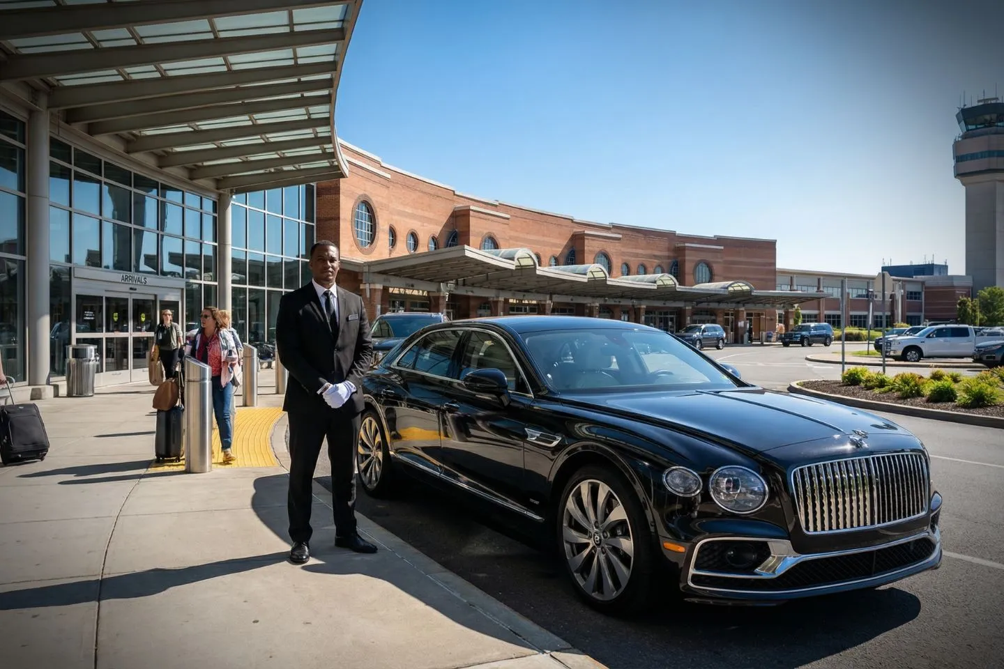 Nighttime city ride with Kentucky, KY Car Service vehicle showcasing safe and reliable transportation