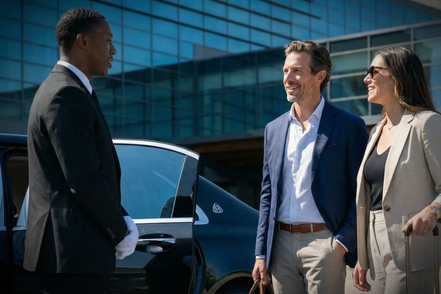 Black luxury SUV Maine, ME Car Service providing safe airport transfer on Maine highway scenic route