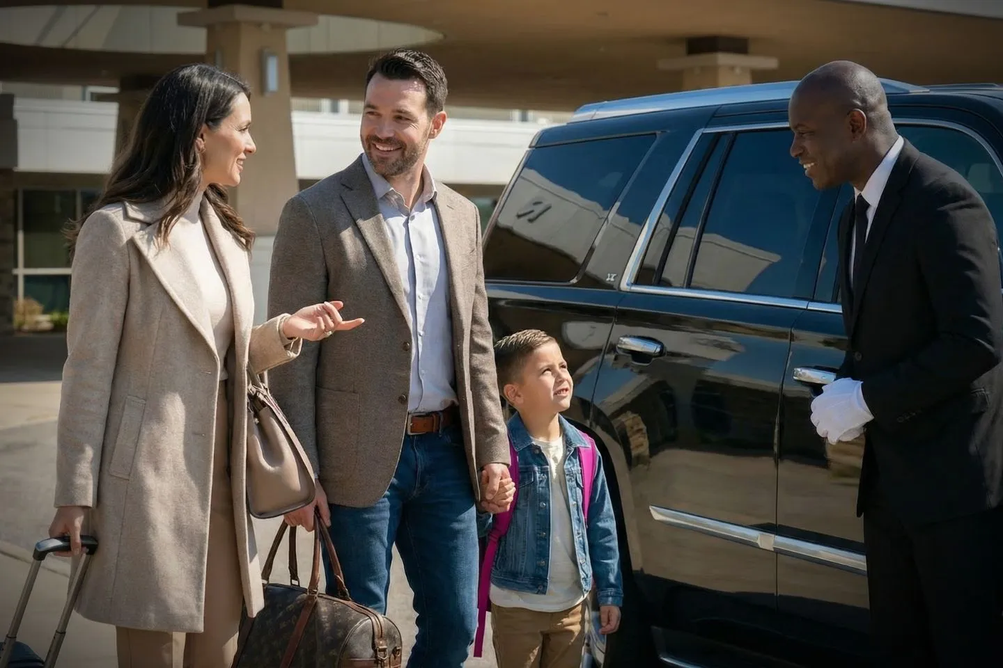 Clean luxury SUV fleet Minnesota, MN Car Service ready for airport transfers and events