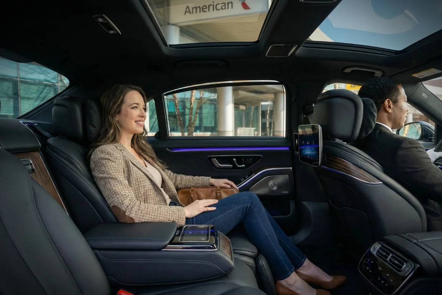 Private chauffeur Nevada NV Car Service transporting passenger in clean luxury vehicle Nevada road