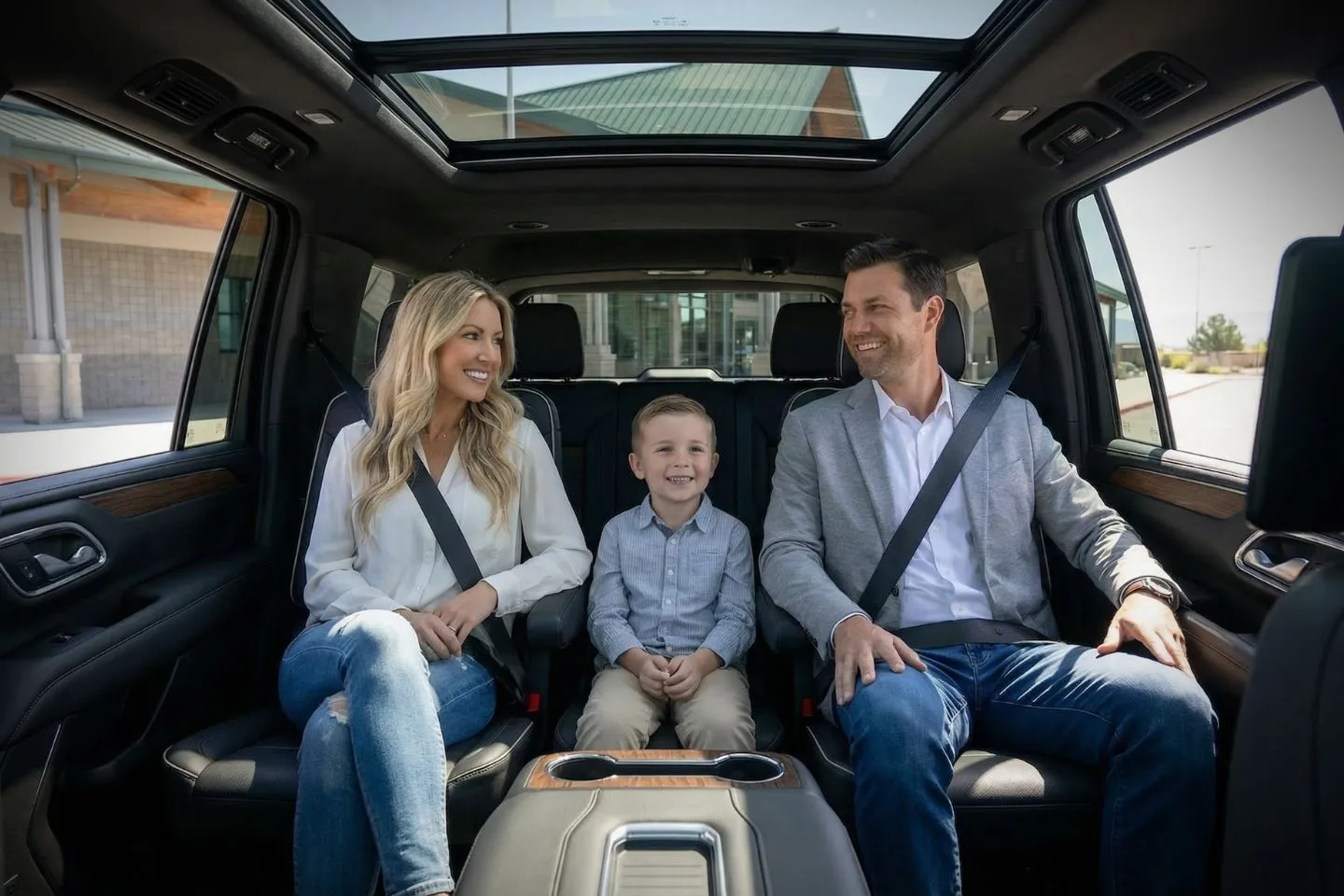 Chauffeur opening door for client using New Hampshire, NH Car Service in downtown area