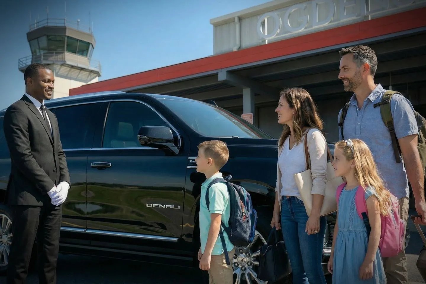 Ogdensburg International (OGS) Car Service SUV on I-95 heading toward LaGuardia Airport transfer