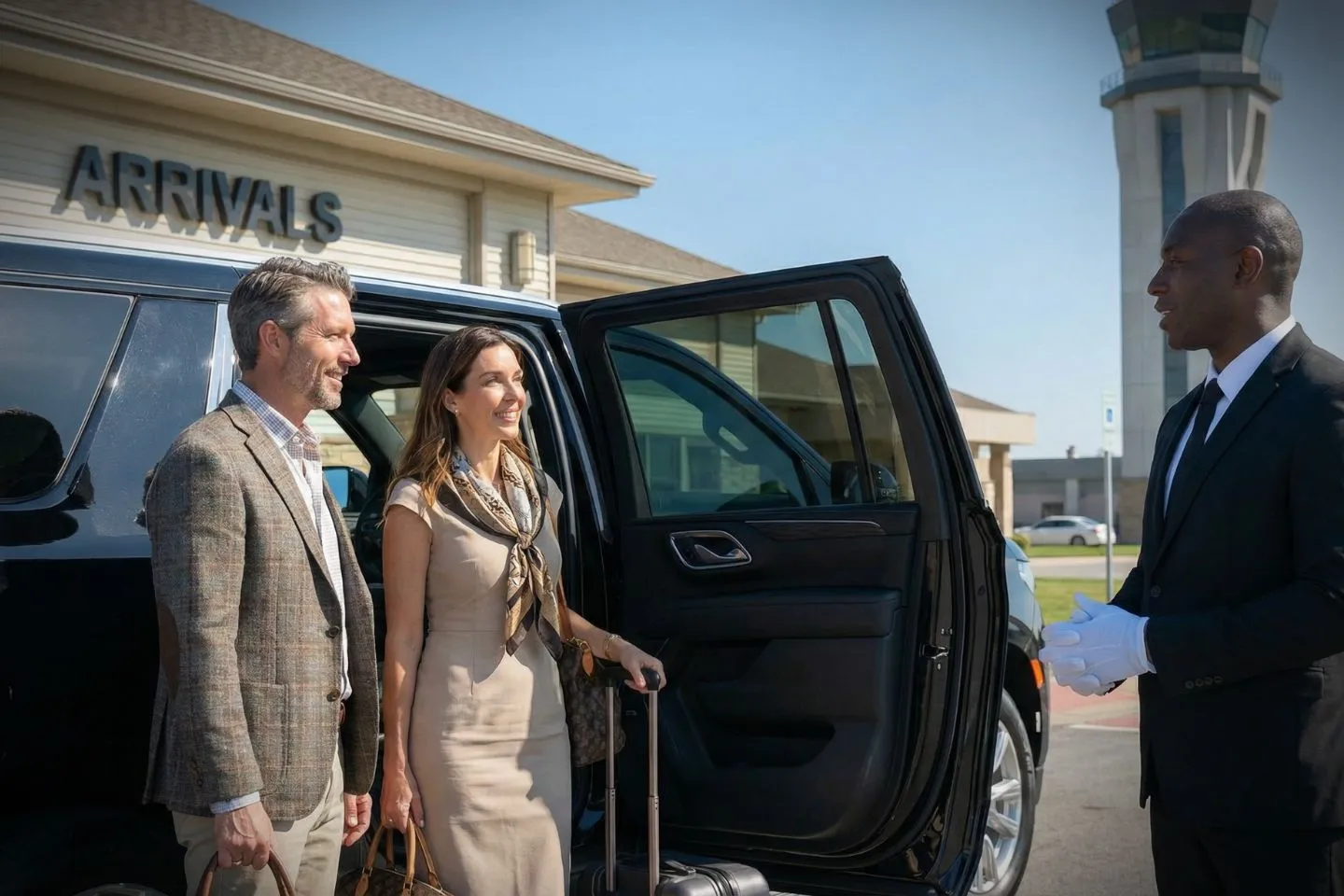 Massena International Richards Field (MSS) Car Service SUV outside Wall Street financial district New York NY
