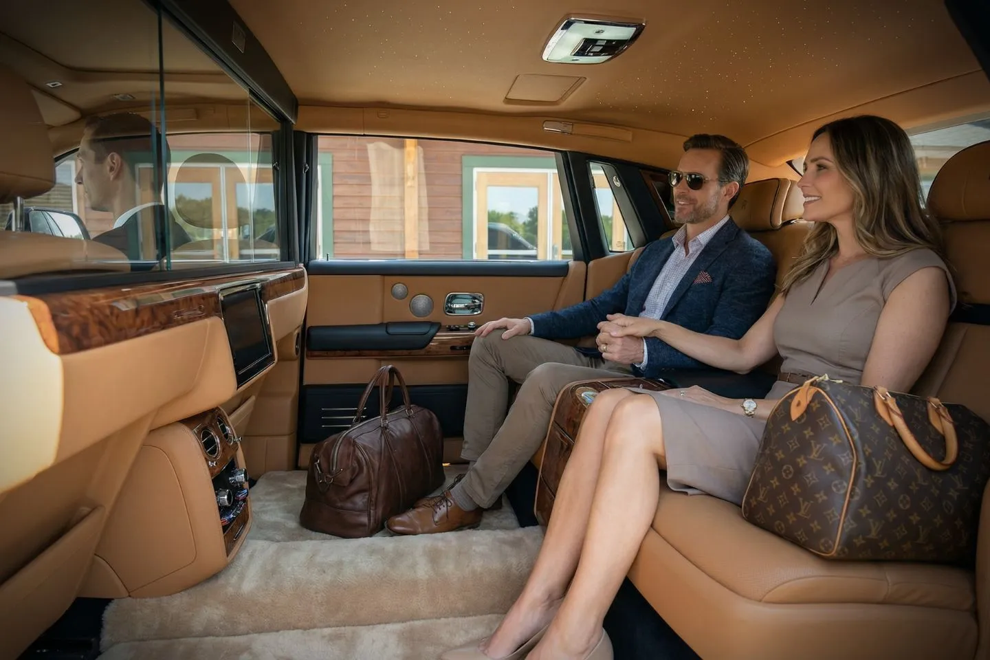 Adirondack Regional (SLK) Car Service black SUV traveling on I-87 through New York, NY highway traffic