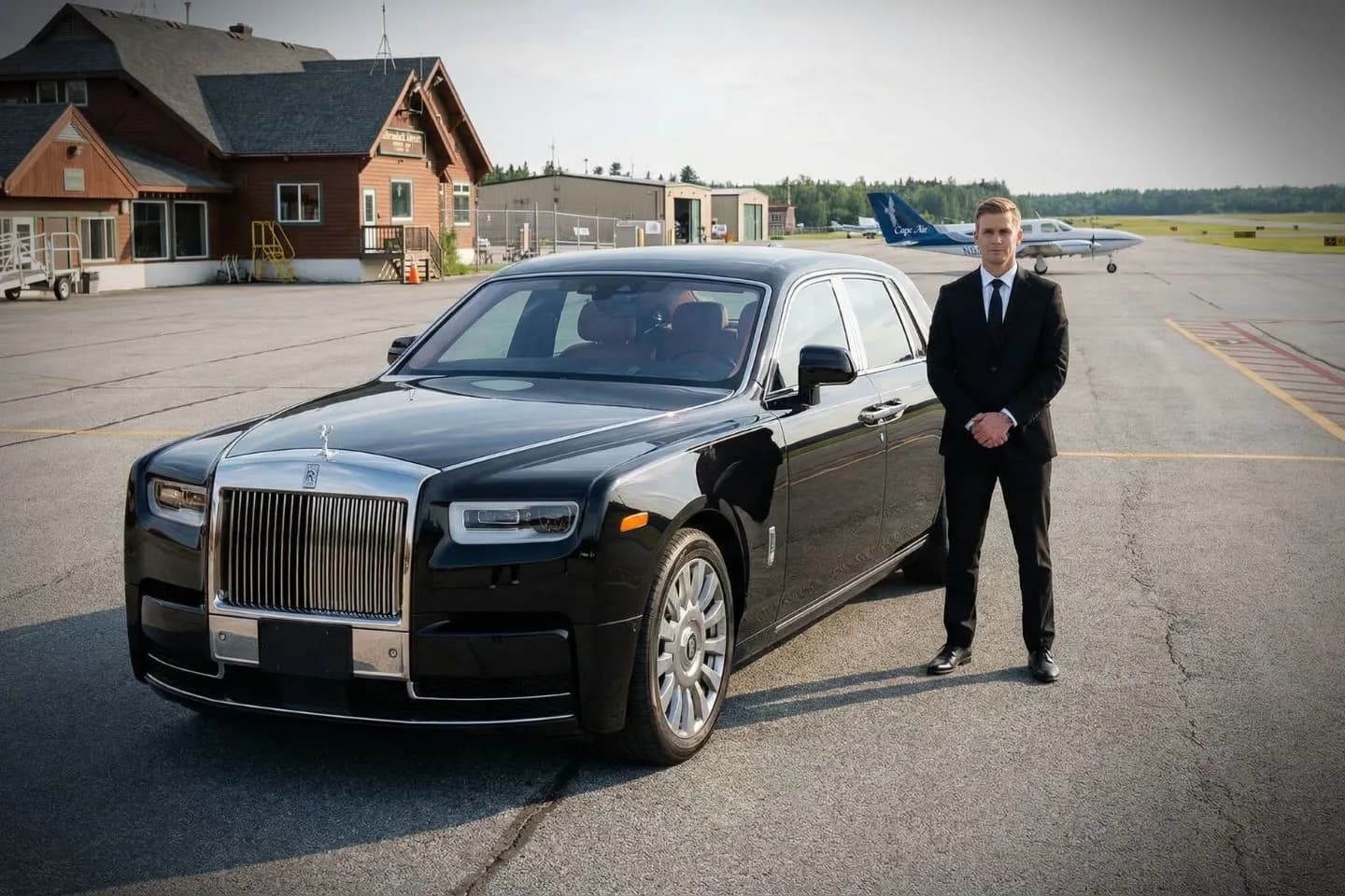Adirondack Regional (SLK) Car Service comfortable interior showing leather seats during airport transfer in New York, NY