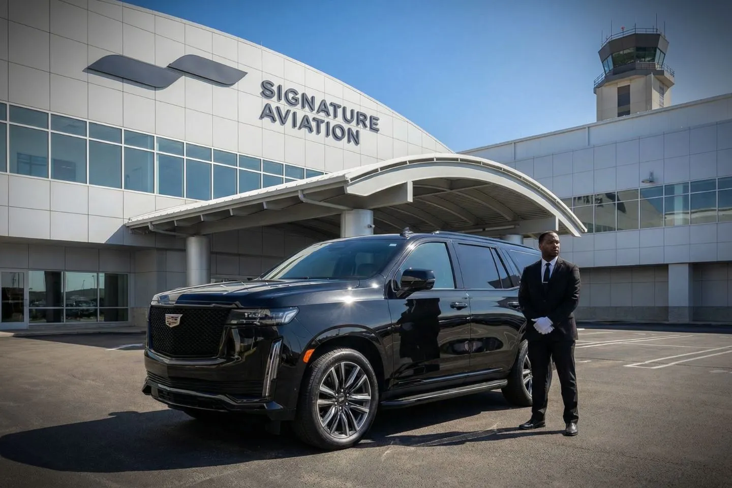 Professional chauffeur driving executive client through Manhattan for TEB Car Service airport connection