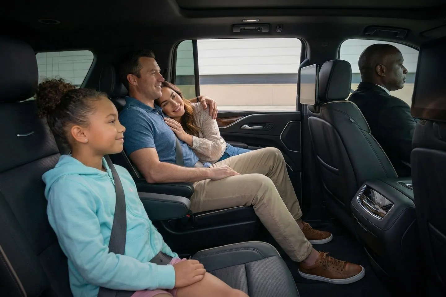 Professional chauffeur with Arnold Palmer Regional (LBE) Car Service driving through Philadelphia Center City Pennsylvania PA